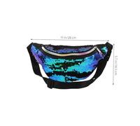 WATIIFUFU 2pcs Mermaid Sequin Waist Bag for Women with Adjustable Strap Crossbody Glitter Pouch for Parties Travel Outdoor Activities Colorful Stylish Fanny Packs
