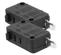 WATIIFUFU 2pcs Microwave Oven Micro Momentary Door Switch Replacement Normally Open Contacts Compatible with Various Models for Grill Oven and Steamer Use