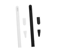 WATIIFUFU 2pcs Nib Covers Silicone Protective Sleeves for Stylus Pencil Fits Touch Pen Replacement Tips for Drawing and Writing Pad