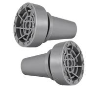 WATIIFUFU 2pcs Non-Slip Rubber Tips for Folding Cane and Crutches Reinforced Anti-Slip Replacement Foot Pads with Metal Washers for Enhanced Stability and Safety Indoors and Outdoors