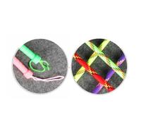 WATIIFUFU 2pcs Pet Trainer Clicker Sticks for Cats and Horses with Elasticity, Plastic and Nylon Material, for Education and Clicker Training in Assorted Colours Random Color