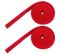 WATIIFUFU 2pcs Piano Tuning Felt Wool Temperament Strips Strap with Sound Absorption Dampening Function Stylish Elegant Design Red for Guzheng and Piano Tuning