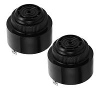 WATIIFUFU 2pcs Piezoelectric Buzzer Alarm 12v 24v Continuous Beeping Electronic Warning Alarm with High Alert Design for Fire Safety Applications and Control Panels