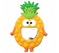 WATIIFUFU 2Pcs Pineapple Bottle Opener Refrigerator Magnet Creative Fridge Sticker for Home Office Decoration Magnetic Design for Easy Use Fun Boy Girl Engagement