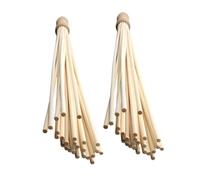 WATIIFUFU 2PCS Portable Bamboo Massage Stick Lightweight Manual Therapy Hammer for Neck Shoulder Back Lumbar Muscle Relief Traditional Gua Sha Tool for Full Body Relaxation and Stress
