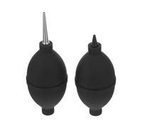 WATIIFUFU 2pcs Refillable Air Duster for Coffee Machine Cleaning, Precision Manual Blower Bulbs with Long Metal Short Nozzle, Multipurpose Dust Blower for Espresso Grinder Maintenance