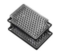 WATIIFUFU 2pcs Retro Reflective Square Panels for Photoelectric Systems High Visibility Mirror Reflection Technology Lightweight and Easy Installation for Building Construction Sites and