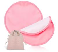 WATIIFUFU 2pcs Reusable Castor Oil Breast Pads Skin-Friendly Oil Compress Wraps Nourishing for Breast Care Nursing Support