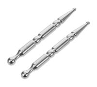 WATIIFUFU 2Pcs Stainless Steel Acupressure Massage Stick for Full Body Deep Tissue Trigger Point Therapy and Facial Gua Sha, Manual Relaxation Tool for Muscle and Acupuncture Points