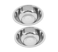 WATIIFUFU 2pcs Stainless Steel Foot Bath Basin Multipurpose Soaking Tub for Feet Face Wash Laundry Durable Round Wash Basin for Spa Salon Daily Household Use Easy Clean Surface