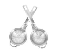 WATIIFUFU 2pcs Stainless Steel Mini Tea Strainer Fine Mesh Sifter with Handle for Powdered Sugar Spices Loose Leaf Tea Heat-Resistant Portable Kitchen Sieve for Matcha and Juice Filtering