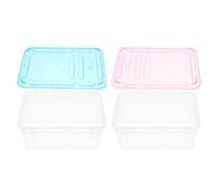 WATIIFUFU 2pcs Transparent Reptile Feeding Boxes Breeding Enclosures for Small Pets Spiders Lizards Frogs Corn Snakes Observation Habitat