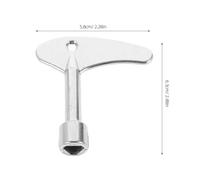 WATIIFUFU 2pcs Triangle Zinc Alloy Key for Electric Utility Meter Box Gas Meter Box and Electronic Cabinet Lock Metal Radiator Bleeding and Plumbing Tool and Maintenance