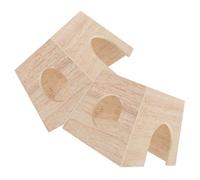 WATIIFUFU 2pcs Wooden Rutin Chicken Nest Small Animal House Heart Design, Versatile Wooden Shelter for Hamsters, Guinea Pigs, Hedgehogs, and Chinchillas, Suitable for Breeding and Incubation