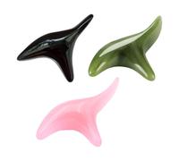 WATIIFUFU 3 Pcs Thai Resin Foot Massage Stick Set for Soles and Legs, Reflexology Acupressure Tool Green, Black, and Pink Sticks, Foot Massage for Relief and Relaxation