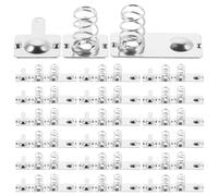 WATIIFUFU 30 Sets Aaa Battery Spring Plates Metal Contact Terminals for Positive Negative Conversion with Versatile Compatibility and Reduced Power Loss, for Household Electronics