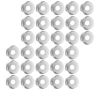 WATIIFUFU 30pcs Fire Sprinkler Escutcheon Cover for Threaded Joints, Stainless Steel Dome with Single Layer Extendable Telescoping Plate, Thin Flat Profile, Prevents Loose Fitting and Edge