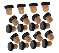 WATIIFUFU 30pcs Shaped Cork Stoppers Reusable Wine Bottle Plugs Wood Cork Bottle Stoppers for Glass Jar Sealing Wine Saver Beer Craft Home Bar Use