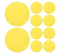 WATIIFUFU 30pcs Yellow round LED Light Diffuser Sheets with Adhesive Pet Material and Adjustable Warmth for Ceiling Light and Pendant