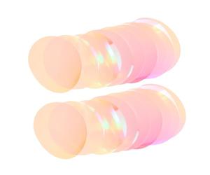 WATIIFUFU 35pcs round Light Correction Gels Self-adhesive LED Diffusion Film Warm Tone Filters for Photography Studio and Headlight Lighting, 74mm Sunset Red