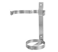 WATIIFUFU 3kg Fire Extinguisher Wall Hook Stainless Steel Fire Extinguisher Bracket with Tightening Strap Silver Space-Saving Design Sturdy for Home Use and Office