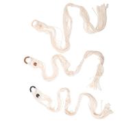 WATIIFUFU 3pcs Boho Style Adjustable Wall Hooks for Small String Instruments and Ukuleles, Secure Cloth and Wood Guitar Holder Stand, for Limited Spaces and Music Classrooms
