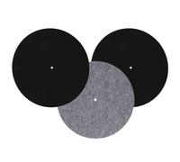 WATIIFUFU 3pcs Felt Turntable Mat 12 Inch Anti-static Record Player Slipmat for Vinyl Record Player Platter Resonance Absorption and Protection for Vinyl Suitable for Phonograph and Home Use