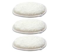 WATIIFUFU 3pcs Natural Loofah Bath Scrubber Lightweight Exfoliating Body Sponge with Backing for Dead Skin Removal Travel-friendly Hygienic Quick-dry Shower Sponge for Full-body Use