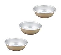 WATIIFUFU 3pcs Nonstick Aluminium Alloy Pudding Mold Small Cake Baking Molds Muffin Cupcake for DIY Baking Party Use