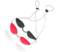 WATIIFUFU 3pcs Portable Lightweight Tpu Blackout Eye Masks for Protective Eye Shade and Shading, for Hiking and Flight Travel