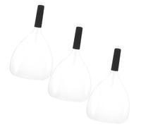 WATIIFUFU 3pcs Reusable Plastic Salon Hairdressing Face Shield with Handle Vision Hairspray Shield for Hair Cutting and Dyeing Protection for Barbershop Use