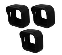 WATIIFUFU 3Pcs Silicone Camera Cover for Blink Outdoor Weatherproof Protective Case with Anti-scratch Design Rain and Resistant Monitor Skin Black