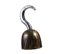 WATIIFUFU 3pcs Simulated Bronze Pirate Hooks Cosplay Props Detachable Plastic Pirate Costume Accessories for Halloween Party Dress Up