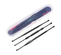 WATIIFUFU 3Pcs Stainless Steel Ear Wax Cleaner Double-Ended Spiral Earwax Remover Tool Safe Gentle Ear Cleaning Kit for Professional Home Use