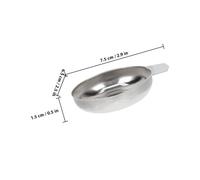 WATIIFUFU 3pcs Stainless Steel Scale Pans for Weighing Powder Jewelry Kitchen Ingredients Wear-resistant Trays with Pointed Mouth for Easy Pouring and Smooth Rounded Edges Safe to Touch