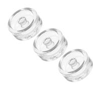 WATIIFUFU 3pcs Wide Mouth Mason Jar Fermentation Weights with Glass Lids for Pickling and Kimchi Reusable Fermenting Lid with Grooved Handles Airtight Seal for Leavening and Food