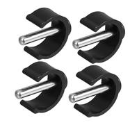 WATIIFUFU 4 Pcs C-Shape Buckle for 25/28mm Tubes Adjustable Toilet Safety Rails Clips and Walker Attachment for Crutches and Walking Sticks Sturdy Cane Holders