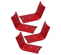 WATIIFUFU 4 Set Heavy Duty Iron Fire Extinguisher Mounting Brackets with Dual Head Design and Screws, Secure and Stable Wall Hook Holder for Fire Extinguishers Supporting to 9kg, Suitable