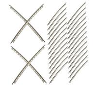 WATIIFUFU 48Pcs Electric Guitar Fret Wire 2.2Mm Cupronickel Fretboard Replacement Wire Kit 2 Sets 24 Frets for Guitar Bass Fingerboard Repair Accessories