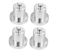 WATIIFUFU 4pcs Aluminum Jack Lift Pads Vehicle Lift Point Adapter Heavy-duty Shock Absorbing Anti-slip Support for Hydraulic Garage Floor Jacks Compatible with Cars Suvs and Trucks