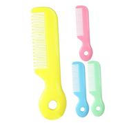 WATIIFUFU 4pcs Baby Comb Set Infant Hair Combs Round Teeth Detangling Grooming Brushes Safe Material for Newborns and Toddlers Hair Care