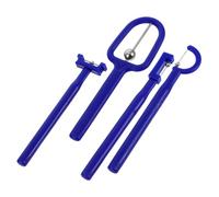 WATIIFUFU 4pcs Blue Tongue Muscle Trainer Set for Adults Oral Motor Exercise Tools for Tongue Tip Lateralization Elevation and Flexibility Portable Speech Therapy Aid for Clearer