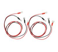 WATIIFUFU 4pcs Copper Phonograph Turntable Ground Wire Test Leads Double-head U-shaped Connector for Reducing Buzzing Hum Noise Replacement Cable