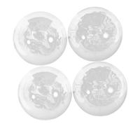 WATIIFUFU 4pcs Crystal Baoding Balls for Hand Therapy and Exercise Chinese Dragon Design Massage Handballs for Finger Flexibility Stress Relief Rehabilitation and Relaxation