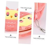 WATIIFUFU 4pcs Cute Plush Coin Purse for Women Girls Cartoon Panda Shy Bear Owl Frog for Daily Use Smooth Sturdy for Cash Cards