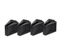 WATIIFUFU 4pcs Folding Ladder Feet Protector Non-Slip Covers Black Anti-Skid Ladder Foot Pads for Folding Multi-Purpose with Joint Protection