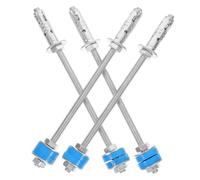 WATIIFUFU 4pcs Galvanized Iron Dampening Hangers with Smooth Threads for Air Conditioning Systems and Central Air Conditioning Unit Ceiling Mounting in Hvac Setup