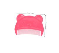 WATIIFUFU 4pcs Hair Combing Tool Bear Shaped Cradle Cap Comb for Gentle Newborn Scalp Care Ergonomic Plastic Hair Brush for Boys for Bath and Travel