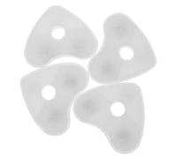 WATIIFUFU 4pcs Heart Shaped Cat Fountain Filter Activated Coconut Shell Carbon Pads for Pet Water Dispenser Removes Odor and Impurities Filters Hair and Debris for Clean Fresh Water