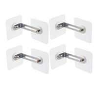 WATIIFUFU 4pcs Heavy Duty Adhesive Furniture Anchors for Pet Proofing Adjustable Distance Wall Fasteners for Anti-tip Safety Easy No-Tool Installation Modern Design for Cabinets and Shelves